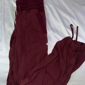 Lululemon Burgundy Joggers